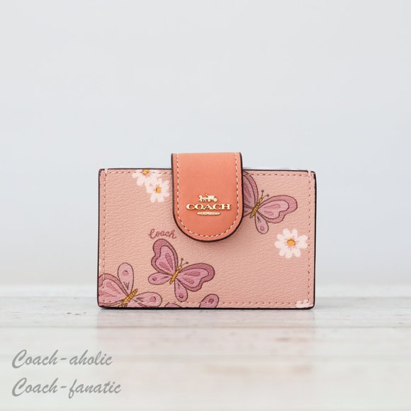 Coach Bags Nwt Coach Ch68 Accordion Card Case With Lovely Butterfly
